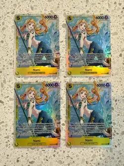 4 x Nami EB03-053 Extra Booster: One Piece Heroines Edition SR Playset English - Image 1