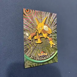 ALAKAZAM #65 TOPPS POKEMON TV Animation Edition Holo Foil 1999 Trading Card - Image 4