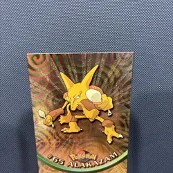 ALAKAZAM #65 TOPPS POKEMON TV Animation Edition Holo Foil 1999 Trading Card - Image 5