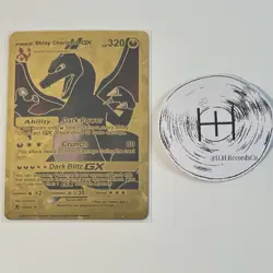 Pokemon Shiny Charizard GX 320HP Gold Foil Fan Art Card 127/255 - Image 1