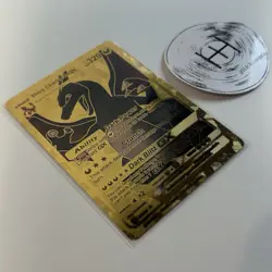 Pokemon Shiny Charizard GX 320HP Gold Foil Fan Art Card 127/255 - Image 3