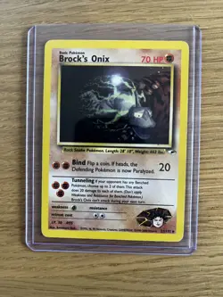 Brock's Onix 21/132 | Gym Heroes Set | LP | Non-Holo Rare Pokemon Card - Image 1