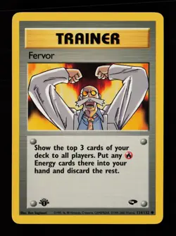 Fervor 124/132 1st Edition Common Gym Challenge Pokemon Cards - Image 1