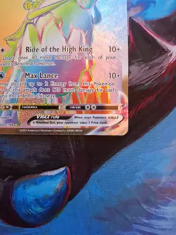 Pokemon TCG Ice Rider Calyrex VMAX Holo Rainbow Rare Card 202/198 Chilling Reign - Image 4