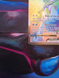 Pokemon TCG Ice Rider Calyrex VMAX Holo Rainbow Rare Card 202/198 Chilling Reign - Image 5