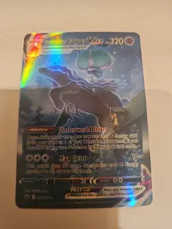 Pokemon TCG Shadow Rider Calyrex VMAX Holo Card 205/198 Chilling Reign - Image 2