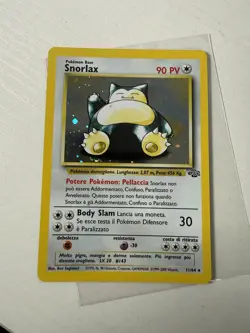 Snorlax Jungle Holo Rare Card 11/64 Unlimited Italian Edition - Image 1
