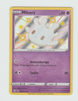 Milcery SV057/SV122 - Shiny Holo Rare - Shining Fates Pokemon Card NM - Image 1