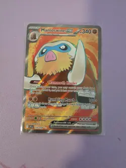 Pokemon TCG Mamoswine EX 174/159 Journey Together Ultra Rare Full Art Card - Image 1