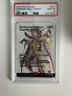 FINAL FANTASY: Through the Ages #11 The Emperor, Hell Tyrant Foil PSA 10 - Image 1