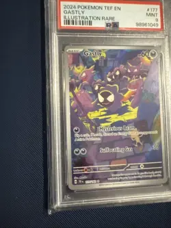 Pokemon TCG Gastly Illustration Rare IR Holo Card 177/162 Temporal Forces PSA 9 - Image 5