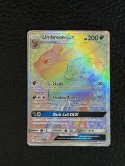 POKEMON TCG 2017 Umbreon GX (Secret) 154/149 SM Base Set Holo NM - Image 3