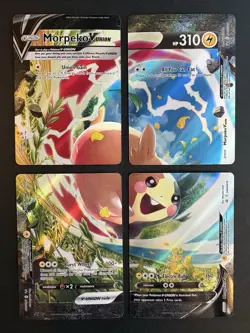 Morpeko V-Union Set SWSH215 216 217 218 Pokemon Promos 2022 NM - LP Complete Set - Image 1