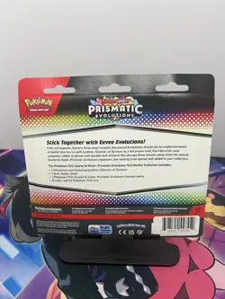Pokemon TCG Prismatic Evolutions Tech Sticker Collection Sylveon Promo Card New - Image 2