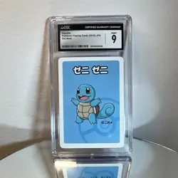 CGC 9 Squirtle Pokemon Playing Cards 2019 JPN Old Maid Japanese graded - Image 1