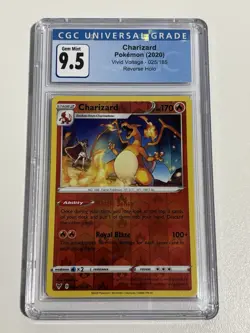 CGC 9.5 - Charizard Reverse Holo (025, Pokemon Vivid Voltage) - Image 1