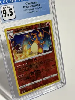 CGC 9.5 - Charizard Reverse Holo (025, Pokemon Vivid Voltage) - Image 2