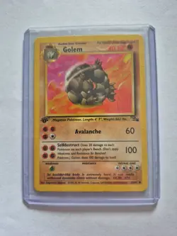 Pokemon TCG Golem Fossil, 1st Edition 36/62 NM - Image 1