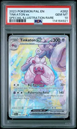 PSA 10 TINKATON EX #262 2023 POKEMON PALDEA EVOLVED SPECIAL ILLUSTRATION RARE - Image 1