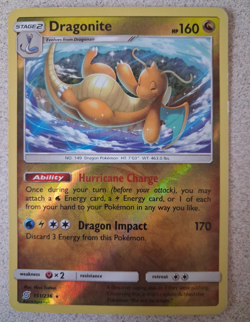Pokemon Company Dragonite Rare Reverse Holo 151/236 SM Unified Minds 2019 ENG - Image 1