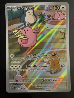 Pokemon TCG SV06 Twilight Masquerade Chansey 187/167 Illustration Rare - Image 1