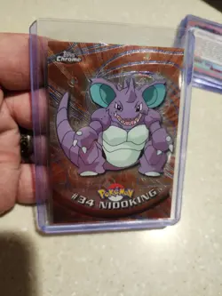 2000 Topps Chrome Pokemon: Nidoking #34 - NM - Image 1