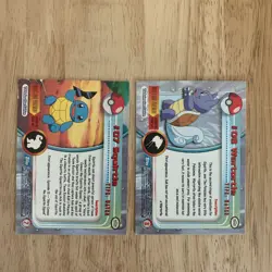 1999 Topps Pokemon Squirtle #07 Wartortle #08 TV Animation Blue Logo Non Holo - Image 5