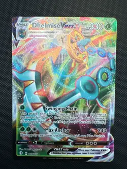Dhelmise VMAX 010/072 Holo VMAX Rare Shining Fates Pokemon Holo NM/M - Image 1