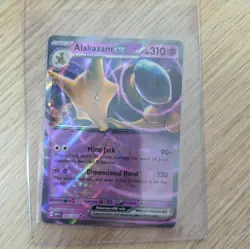 Pokemon TCG Korean Alakazam EX Scarlet & Violet 151 Holo Card 65/165 - Image 1