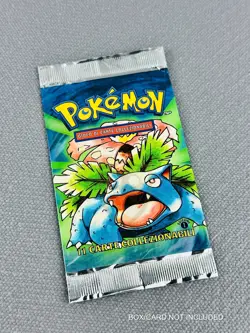 Bustina pokemon Set Base prima edizione Venusaur 1st edition aperta/vuota - Image 1