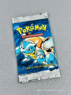 Bustina pokemon Set Base prima edizione Blastoise 1st edition aperta/vuota - Image 1