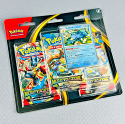Pokemon Mega Evoluzione Golduck Blister 3 buste con Golduck promo ITA - Image 1