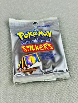 Pokemon X1 Bustina Stickers Serie 1 1999 da Display Box Bustine Adesivi ArtBox - Image 1