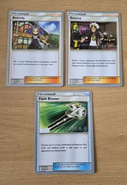 Pokemon TCG World Championship 2017 Trainer Bundle Acerola Guzma Field Blower - Image 1