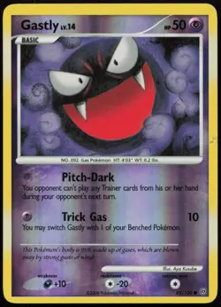 Gastly 62/100 MP Stormfront Common Reverse Holo Pokemon - Image 1