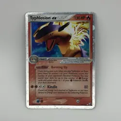 Pokemon Typhlosion ex 110/115 EX Unseen Forces Holo Rare ENG 150 HP 2005 - Image 1