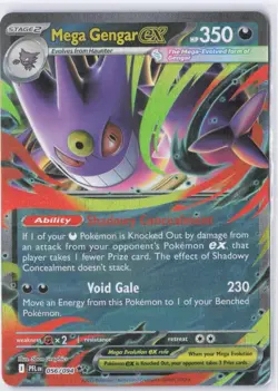 Mega Gengar EX 125/217 Ascended Heroes Pokemon Rare NM - Image 1