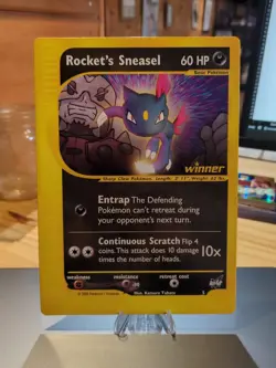 JUMBO Pokemon 2002 ROCKET'S SNEASEL Winner Promo #5 RARE!! NM-LP - Image 1