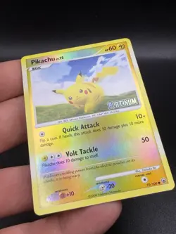 2008 Pokemon Pikachu 70/100 - Platinum Burger King Promos Reverse Holo LP HD3 - Image 3