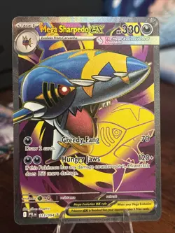 Mega Sharpedo ex Ultra Rare ME02: Phantasmal Flames 113/094 Pokemon - Image 1