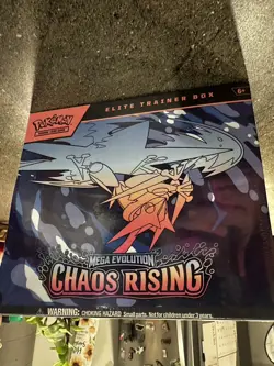 Pokemon TCG Elite Trainer Box Mega Evolution: Chaos Rising English Gyarados - Image 1