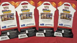 🔥Pokemon TCG Surging Sparks Full Art Set–4 Booster Packs Sleeved–New Sealed 🔥 - Image 2