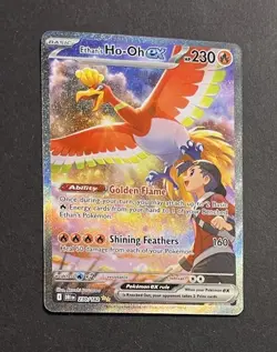 Pokemon Ethan’s Ho-Oh ex 230/182 Special Illustration Rare Destined Rivals NM - Image 3