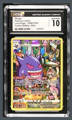 CGC 10 Gengar 2022 Pokemon Lost Origin #TG06 Trainer Gallery Holo - Image 1