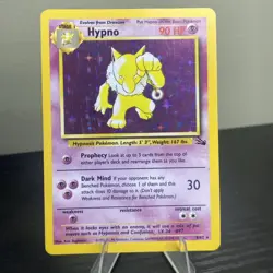 Hypno 8/62 Holo Rare Fossil Unlimited Vintage 1999 Pokemon TCG WOTC LP 2 Copies - Image 1
