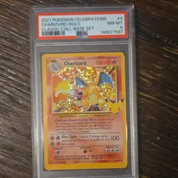 Pokemon Charizard 4/102 Celebrations Classic Collection Holo Rare ENG PSA 8 - Image 1