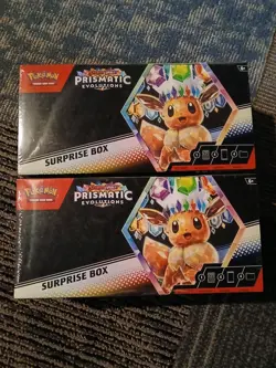 Pokemon TCG Scarlet & Violet Prismatic Evolutions Surprise Box Lot Of 2 SEALED - Image 1