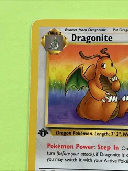 Pokemon TCG Dragonite 1st Edition Fossil Card 19/62 Regular Rare - Image 3