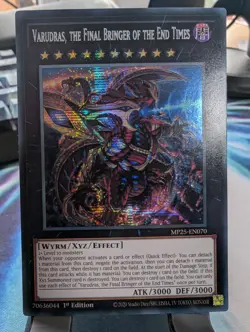 YuGiOh! Varudras, The Final Bringer of the End Times MP25-EN070 Secret Rare 1st* - Image 1