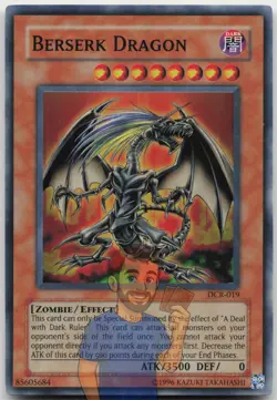 Berserk Dragon DCR-019 Super Rare Unlimited Near Mint Yugioh - Image 1